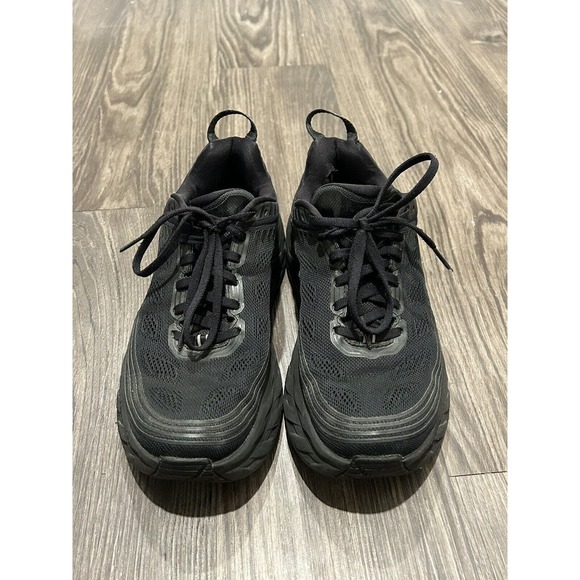 Hoka One One Bondi 7 Black Running Shoes Men's Size 7 - Picture 2 of 11